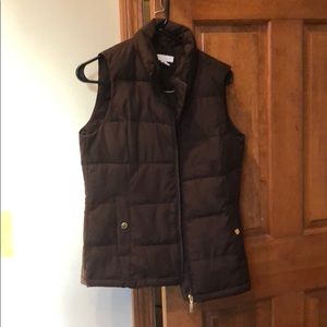Brown winter vest